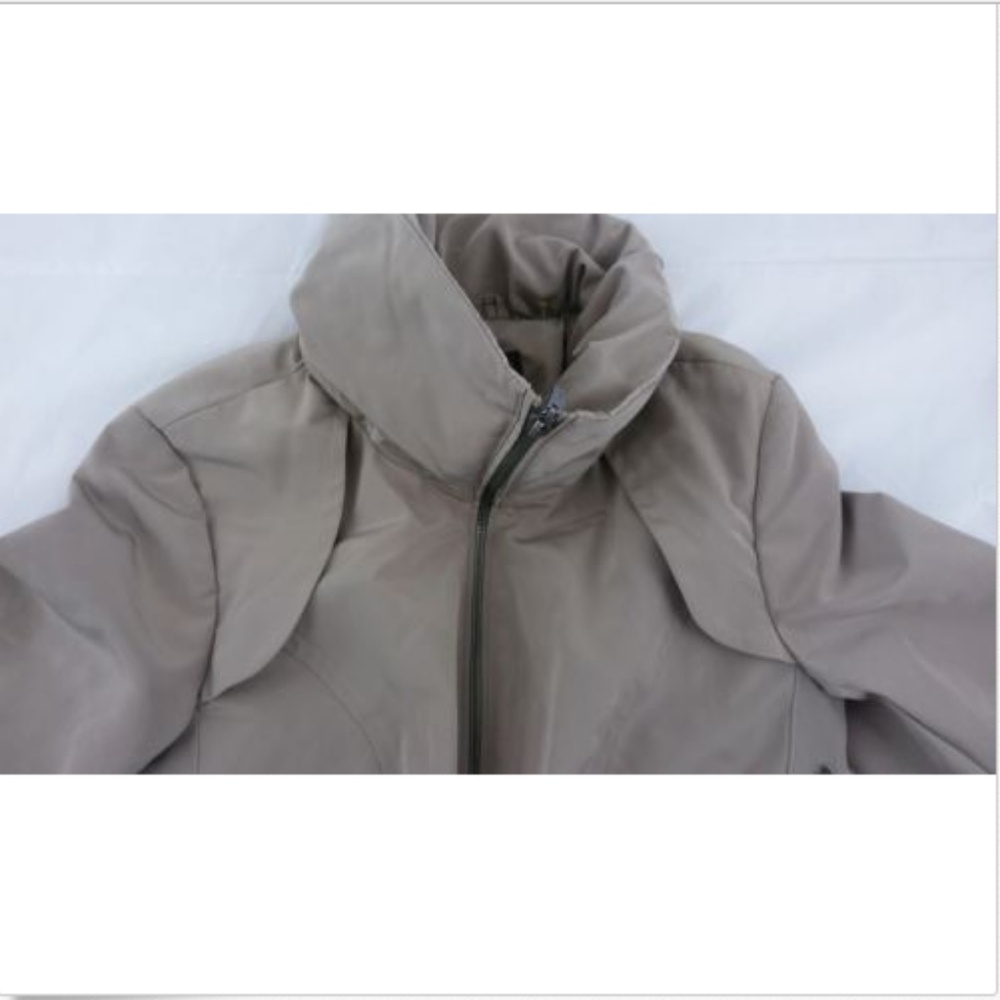 Cole Haan Womens XS Khaki Rainwear Trenchcoat Hood - Picture 3 of 8